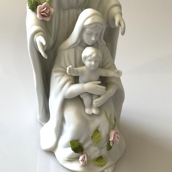 “THE HOLY FAMILY” PROCELAIN FIGURINE THE KNIGHTS OF COLUMBUS SUPREME COUNCIL OFF - Picture 8 of 9